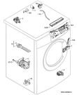 Схема №2 L6460AFL с изображением Модуль (плата) для стиралки Aeg 973914903214000